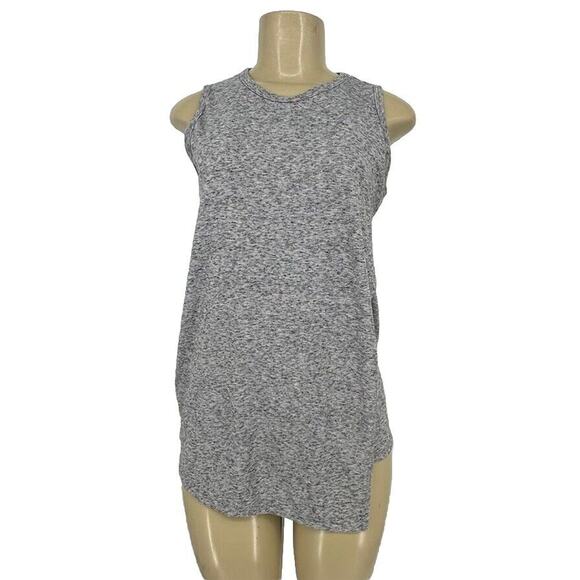 Athleta XXS Women Heather Gray Crossover Getaway Workout Layered Tank Top 12-24 - Picture 3 of 9